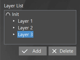 Layer 목록